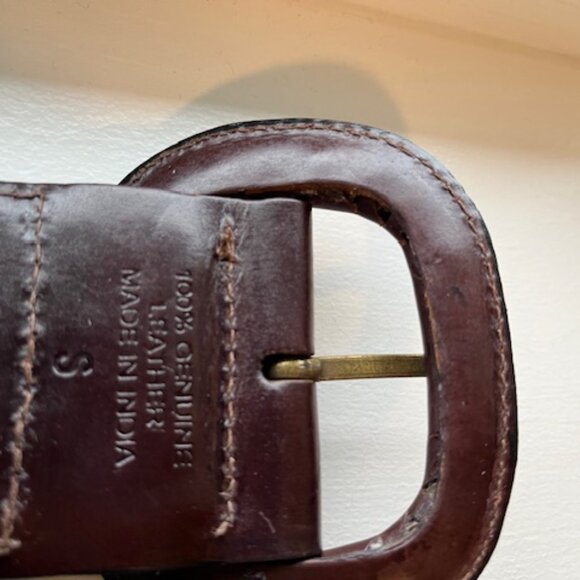 Braided leather belt. - Picture 2 of 4